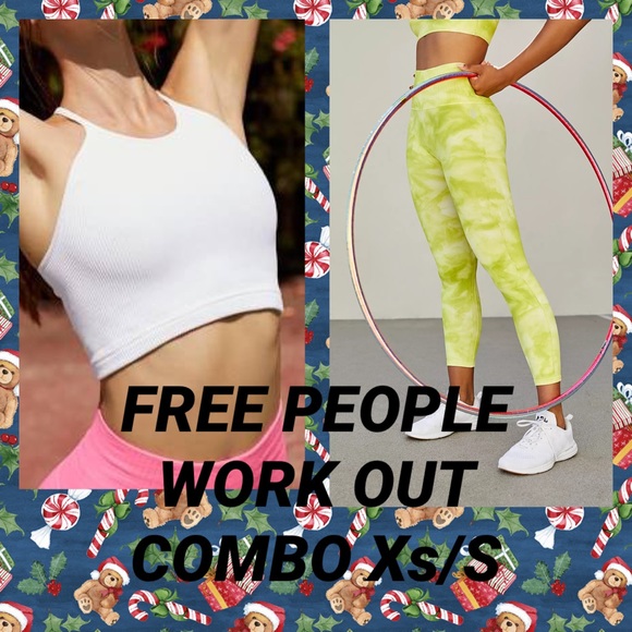Free People Pants - FREE PEOPLE LEGGINGS + RUNS TANK TOP XS/S
